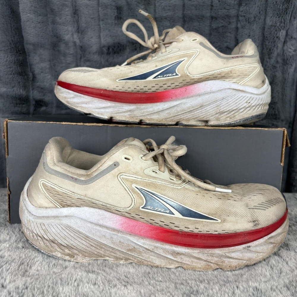 Altra VIA Olympus Womens Running Shoes Size 9.5 White Red ALOA82CR140